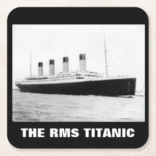 RMS Titanic Passagierschiff Rechteckiger Pappuntersetzer