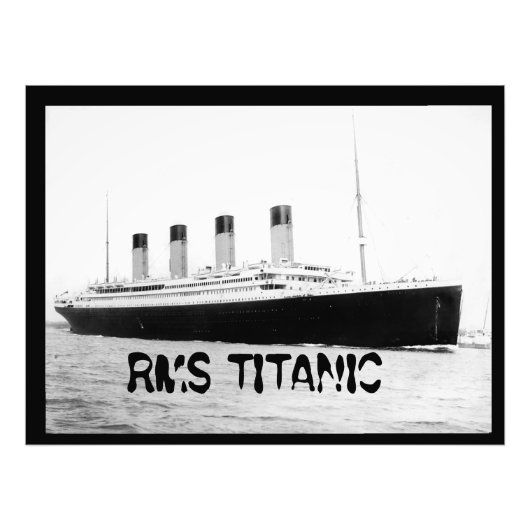 RMS Titanic Passenger Liner Fotodruck (Vorne)