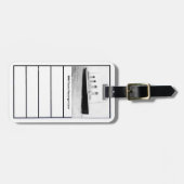 RMS Titanic Passenger Liner Gepäckmarke Gepäckanhänger (Vorderseite horizontal)