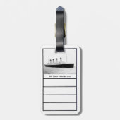 RMS Titanic Passenger Liner Gepäckmarke Gepäckanhänger (Rückseite vertikal)