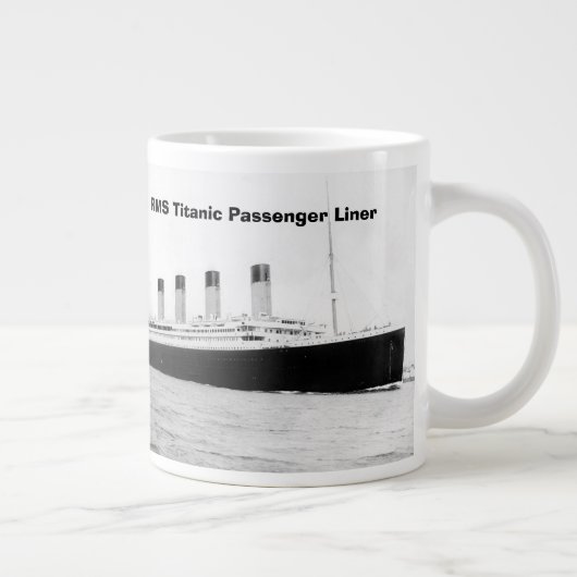RMS Titanic Passenger Liner Jumbo Tasse (Rechts)