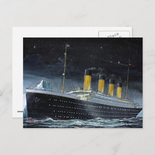 RMS Titanic Postkarte (Vorne/Hinten)