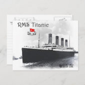 RMS Titanic Postkarte (Vorne/Hinten)