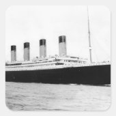 RMS Titanic Quadratischer Aufkleber (Vorderseite)