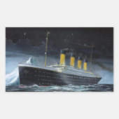 RMS Titanic Rechteckiger Aufkleber (Vorderseite)