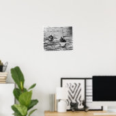 RMS Titanic - Rettungsboote auf dem Weg zu RMS Kar Poster (Heimbüro)