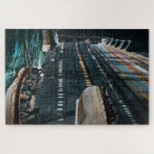 RMS Titanic Rettungsboote werden Vintag abgebaut Puzzle (Horizontal)