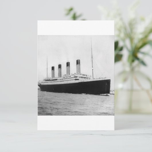 RMS Titanic Save The Date (Stehend Vorderseite)