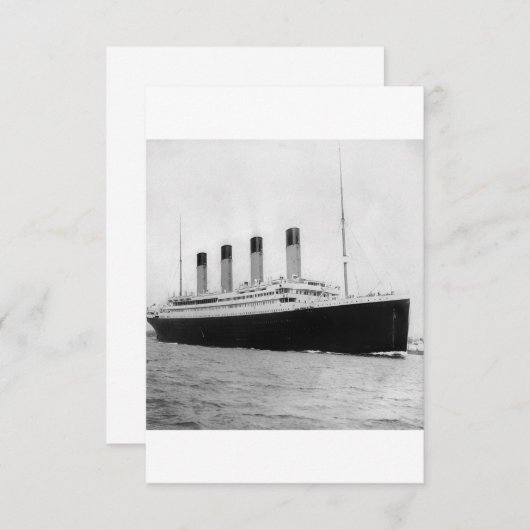 RMS Titanic Save The Date (Vorne/Hinten)
