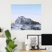 RMS Titanic Schematic of Iceberg Vs. Ship Poster (Heimbüro)