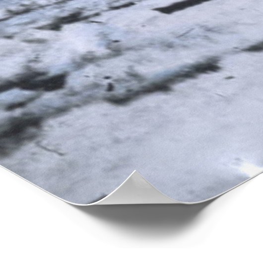 RMS Titanic Schematic of Iceberg Vs. Ship Poster (Ecke)