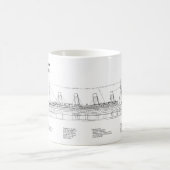 RMS Titanic Ship Blueprint Plans BD Kaffeetasse (Mittel)