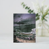 RMS Titanic Survivors in den Rettungsbooten Vintag Postkarte (Stehend Vorderseite)