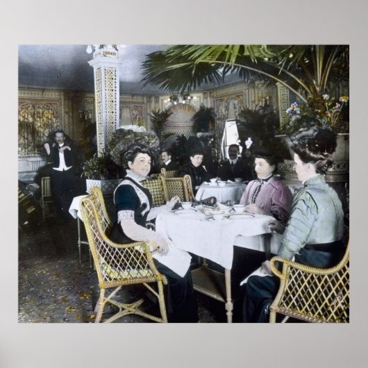 RMS Titanic Tea Time and Entertainment Vintag Poster (Vorne)