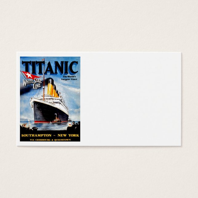 RMS Titanic Travel Ad (Vorderseite)