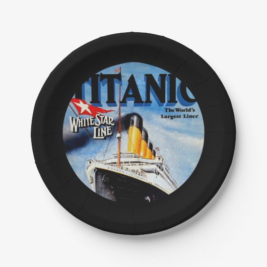 RMS Titanic Travel Ad Pappteller (Vorderseite)