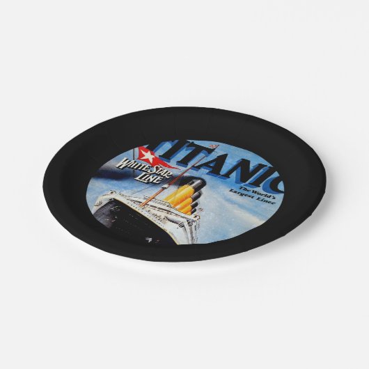 RMS Titanic Travel Ad Pappteller (Schrägansicht)
