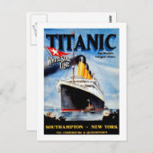 RMS Titanic Travel Ad Postkarte (Vorne/Hinten)