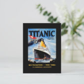 RMS Titanic Travel Ad Postkarte (Stehend Vorderseite)