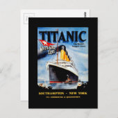 RMS Titanic Travel Ad Postkarte (Vorne/Hinten)