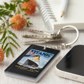 RMS Titanic Travel Ad Schlüsselanhänger (Vorderseite rechts)
