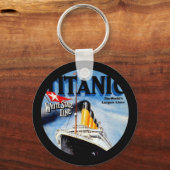 RMS Titanic Travel Ad Schlüsselanhänger (Vorderseite)
