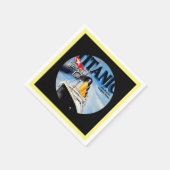 RMS Titanic Travel Ad Serviette (Ecke)