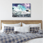 RMS Titanic und Iceberg Gemälde Wrapped Canvas Leinwanddruck (Insitu (Schlafzimmer))