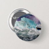 RMS Titanic und Iceberg Malerei Button (Vorne & Hinten)