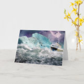 RMS Titanic und Iceberg Malerei Karte (Gelbe Blume)