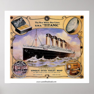 RMS Titanic Vintag Soap Ad Poster