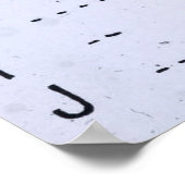 RMS Titanic Vintage Morse-Code SOS Poster (Ecke)