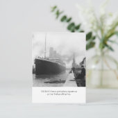 RMS Titanic vor der Ausreise 1912 Postkarte (Stehend Vorderseite)
