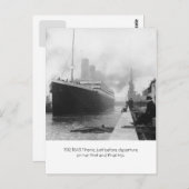 RMS Titanic vor der Ausreise 1912 Postkarte (Vorne/Hinten)