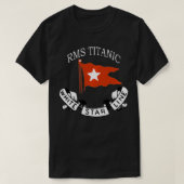 RMS Titanic White Star Line Logo Ship Atlantic Oce T-Shirt (Design vorne)