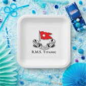 RMS Titanic White Star Line Pappteller (Party)