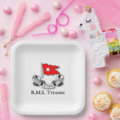 RMS Titanic White Star Line Pappteller (Party)