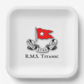 RMS Titanic White Star Line Pappteller (Vorderseite)