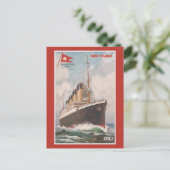 RMS Titanic White Star Line Postkarte (Stehend Vorderseite)