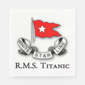 RMS Titanic White Star Line Serviette (Vorderseite)