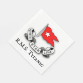 RMS Titanic White Star Line Serviette (Ecke)