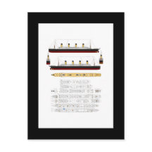 RMS Titanic Zeichn und Diagramm
