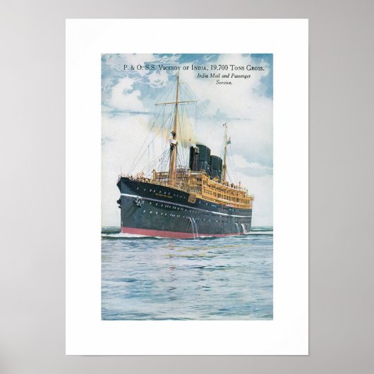 RMS Viceroy aus Indien Poster (Vorne)