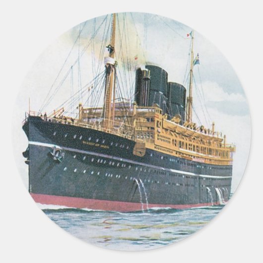 RMS Viceroy aus Indien Runder Aufkleber (Vorderseite)