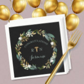 RN Abschluss Grünkranz + Goldkadukus Serviette