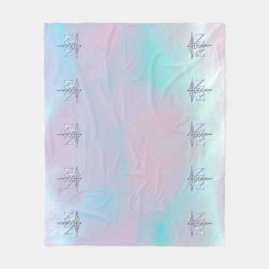 RN Caduceus Medical Mother Pearl Decor Fleecedecke (Vorderseite)
