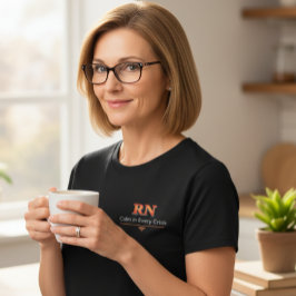 RN Calm in Every Crisis Elegant T-Shirt