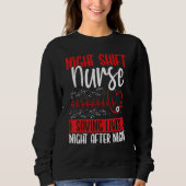 RN CNA Appreciation Night Shift Nurse saving Lives Sweatshirt (Vorderseite)