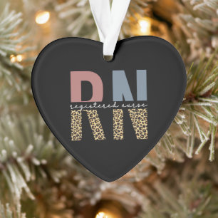 RN examinierte Krankenschwester Gepard-Druck Absch Ornament