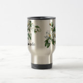 RN Floral Bouquet Greenery Magnolia Abschluss Tass Reisebecher (Mittel)